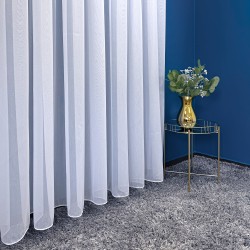 Firana błysk Jodełka gładka bez wzorów na metry wys. 300 cm ołowianka
