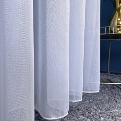 Firana błysk Jodełka gładka bez wzorów na metry wys. 300 cm ołowianka