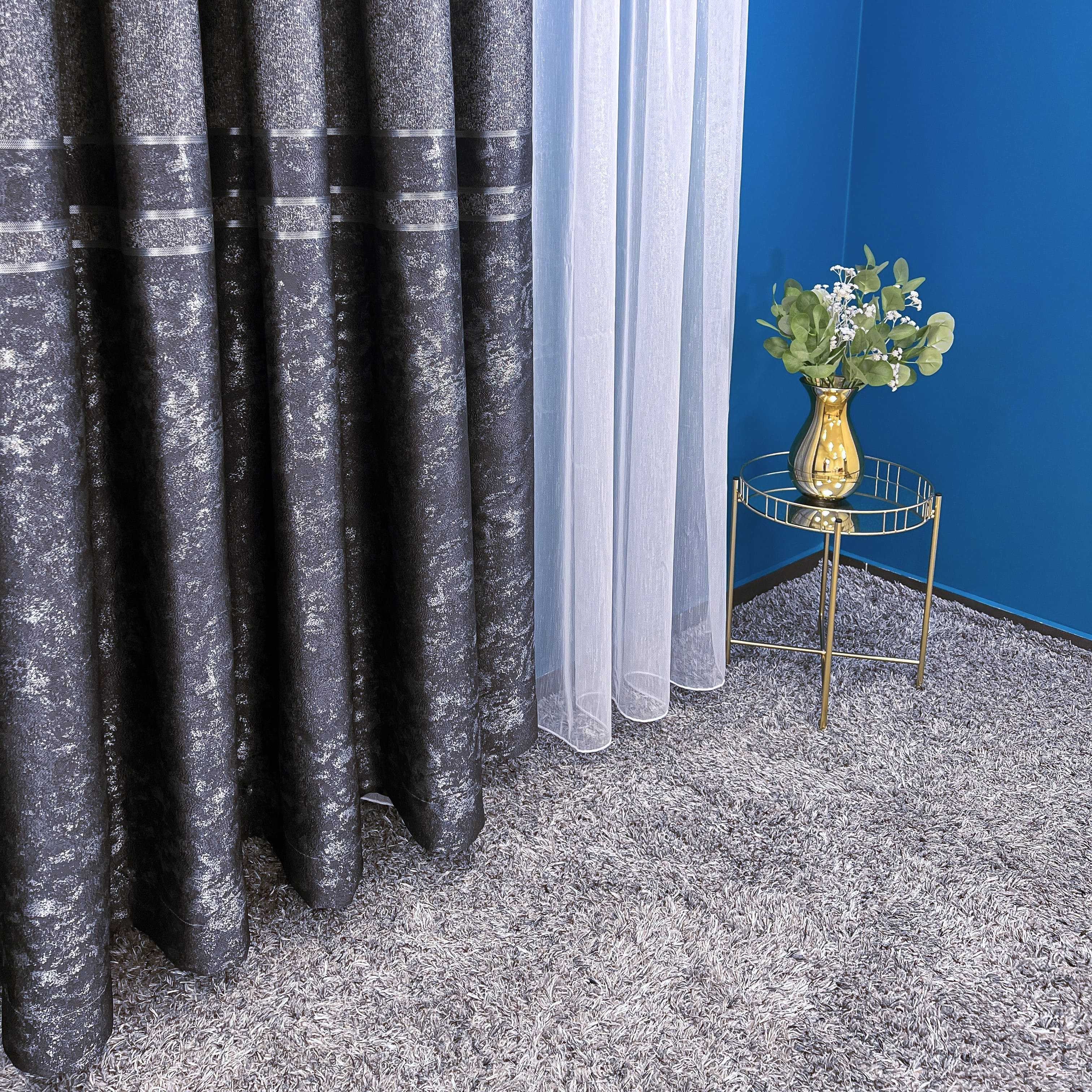 Zasłona Princess Silver - Kupon 300x300 cm