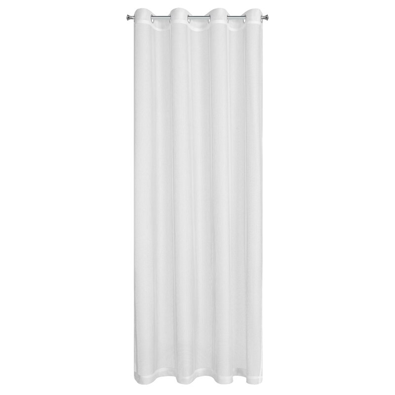 Firana gotowa na przelotkach biała z gęstej siateczki lekka 140x250 cm Firana gotowa na przelotkach biała z gęstej siateczki lekka 140x250 cm