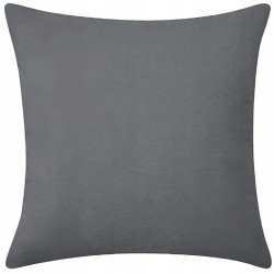 Poszewka dekoracyjna na poduszkę 40x40 miękka velvet ciemnoszara