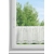 Zazdrostka biała gotowa bawełna matowa z koronką tunel 150x30 cm