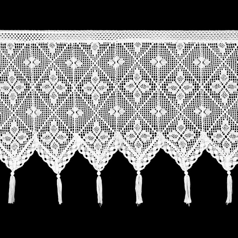 Zazdrostka z chwostami biała dekoracyjna tunel bawełna 150x60 cm