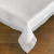 Obrus glamour z cyrkoniami biały prostokątny z lurexu - 150x260 cm