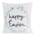 Poszewka na poduszkę wielkanocna napis Happy Easter kwiaty 45x45 cm