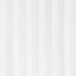 Komplet pościeli w prążki satyna bawełniana biała - 220x200 cm