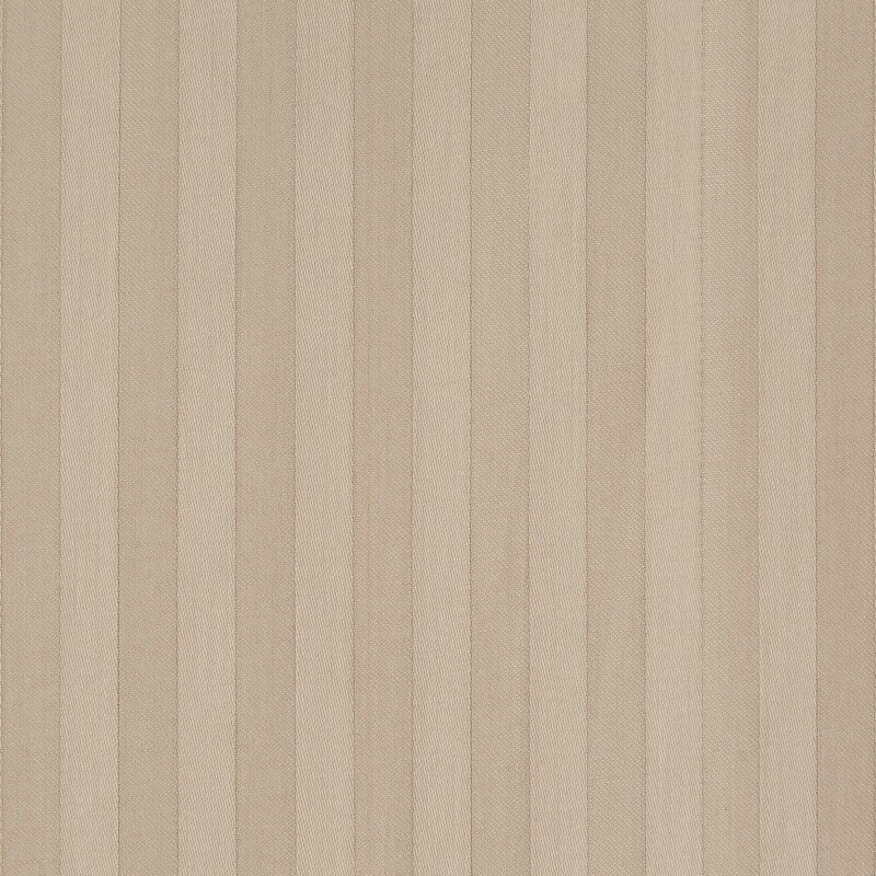 Komplet pościeli w prążki satyna bawełniana beżowa - 160x200 cm Komplet pościeli w prążki satyna bawełniana beżowa - 160x200 cm