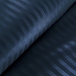 Komplet pościeli w prążki satyna bawełniana grantowa - 220x200 cm