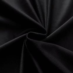 Zasłona welurowa na taśmie 140x250 velvet gruba czarna